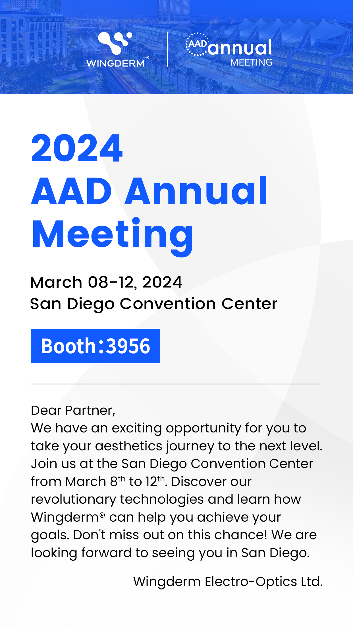 2025 AAD ANNUAL MEETING Wingderm ElectroOptics Ltd.