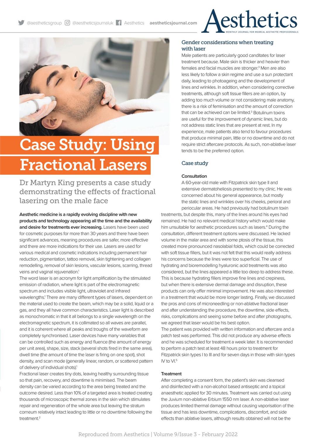 Case Study: Using Fractional Lasers - Aesthetics